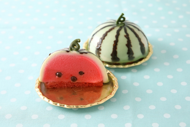 京都「パティスリー洛甘舎」から「西瓜」のお菓子が新発売