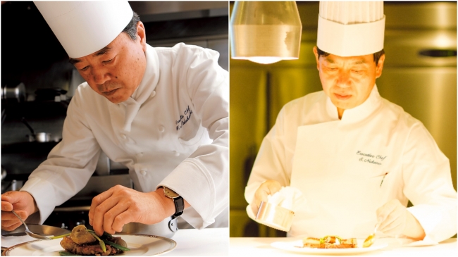左：ホテル日航福岡／中橋総料理長、右：ホテル日航熊本／中野総料理長