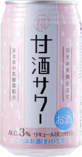 米麹から作った甘酒を使用した低アルコール飲料
「やさしい糀 甘酒サワー 350ml缶」7月3日より新発売！