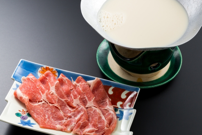 広島県産豚の豆乳しゃぶしゃぶ