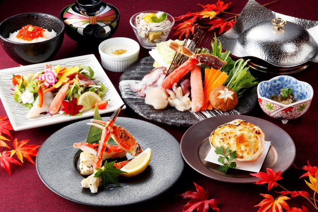食べ比べる贅沢！様々な調理法でタラバ蟹・ズワイ蟹を堪能「蟹食べ比べ膳」