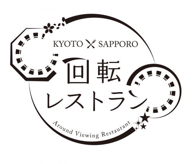 北海道×京都「回転レストラン」共同企画　ロゴマーク