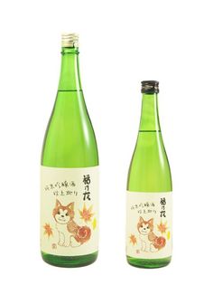 秋田犬ラベルの季節の地酒が福乃友酒造より発売！
もみじ・銀杏の葉とセットで消しゴムハンコでデザイン