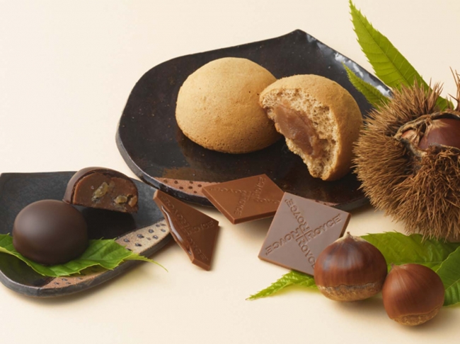 [秋の限定商品]”栗”のチョコレートとプチケーキが登場！