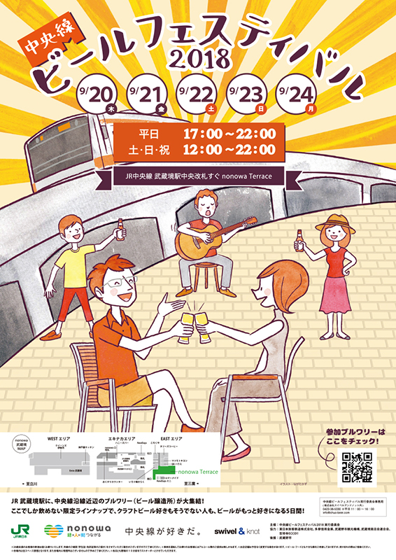 中央線ビールフェスティバル2018ポスター