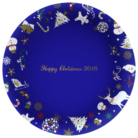 2018年クリスマス絵皿