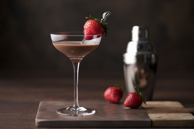 ポム・ダダンオリジナルカクテル「La fraise chocolate」(ラ・フレーズ・ショコラ)
