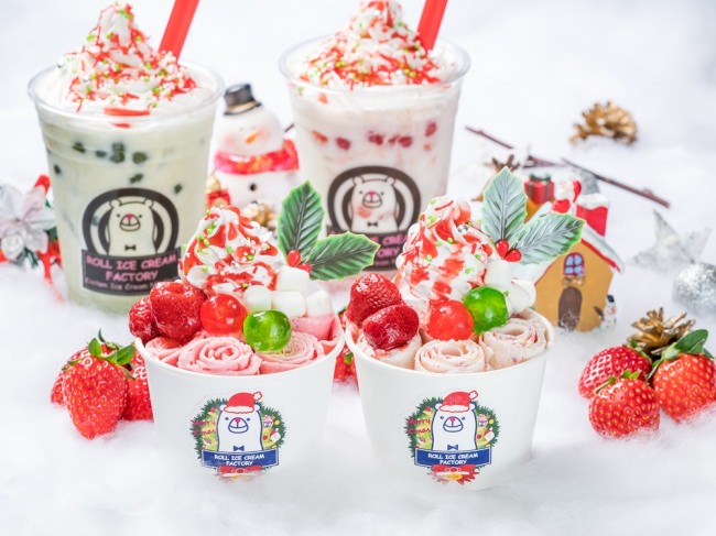 「ロールアイスクリームファクトリー」が贈るクリスマスメニュー