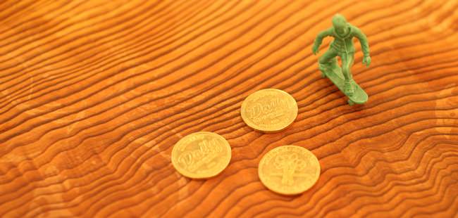 せんべろ用のコインの単位は「セロリ」。1000円で4枚購入できる。