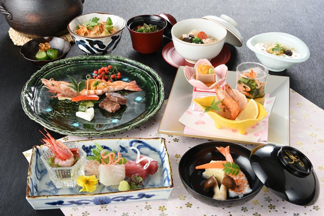 日本料理　広島　なだ万　特別海老懐石　イメージ