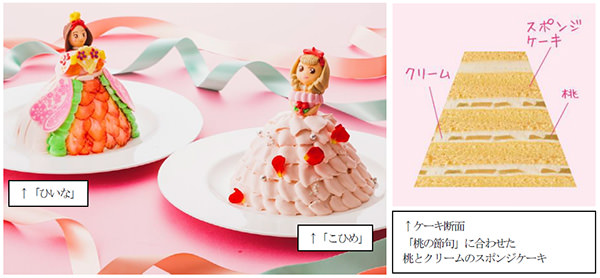 まるでお人形のような3Dひなまつりケーキ「こひめ」と「ひいな」販売　千里阪急ホテル・ホテル阪急エキスポパークにて　2019年2月25日(月)より予約開始