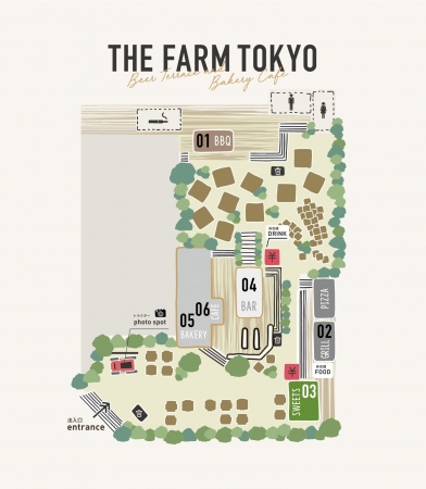 ＜「THE FARM TOKYO」エリアマップ＞