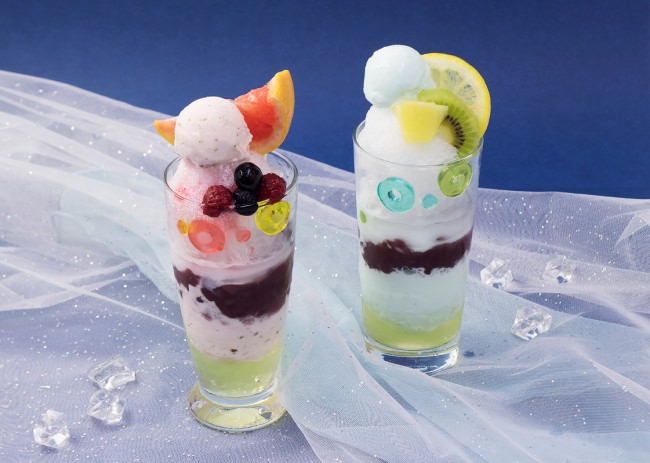 カラフルなフルーツとグミで七夕を彩る2つのパフェ。京都伊勢丹店限定パフェ氷「織姫」「彦星」6月21日から提供開始！