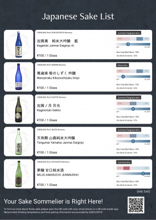 日本酒の味わいを統一化することで、日本酒の味わいの違いがわかりやすくなりました。（石川県の蔵元・酒販店の協力により開発。2019年2月リリース）