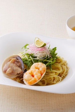 涼麺“海老と蛤の冷やし麺”