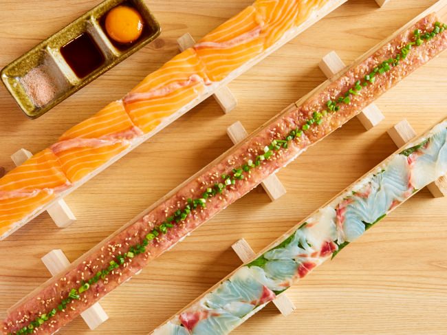 『選べる3色海鮮ユッケ寿司』