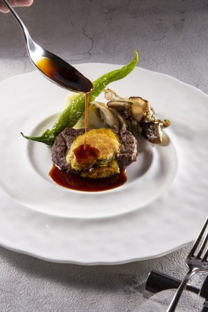 牛フィレ肉の網焼き