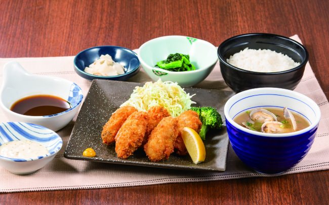 広島産牡蠣フライ膳