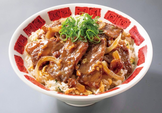 バーミヤン特製!カットステーキチャーハン丼