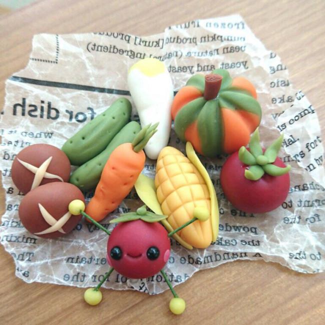 野菜のミニチュアづくり（作品イメージ）