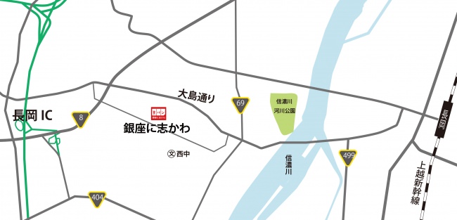 長岡市地図