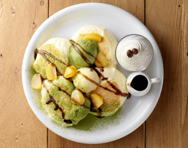 パンケーキ「宇治抹茶」