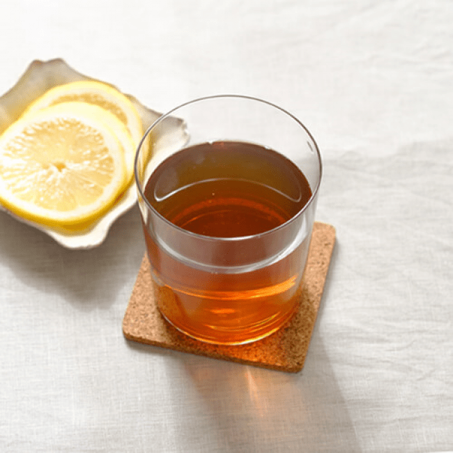 紅茶：甘酒＝1：1 シロップの代わりに。