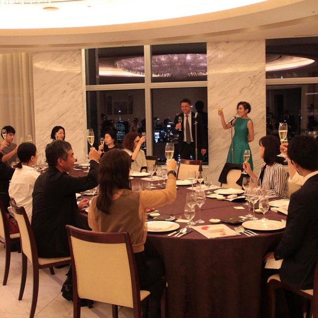 東京シャングリ・ラ・ホテルで開催されたインフルエンサー・プレス向けガラディナーの様子