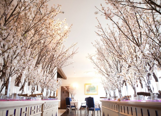 レストラン シャンボール桜装飾のイメージ（画像は過去開催時の様子）