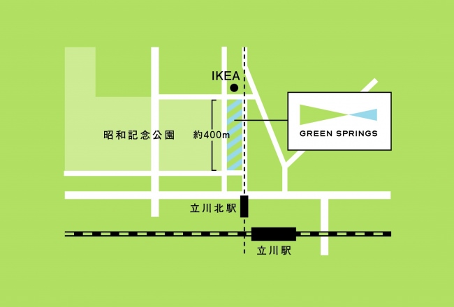 GREEN SPRINGS周辺地図