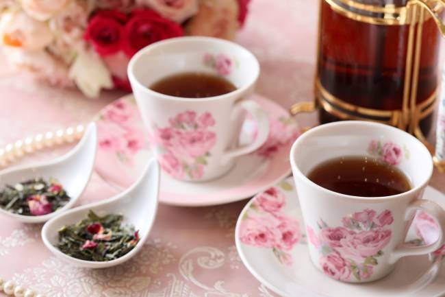 ▲“マリアージュフレール”や“おちゃらか”など　　　　　　　　　紅茶も豊富にラインナップ