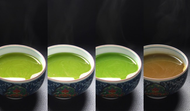 味わいは「深蒸し茶」「ほうじ茶」「玄米茶」「紅ふうき緑茶」の4種類