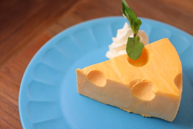 Cheeseチーズケーキ 　580円（店内飲食価格）