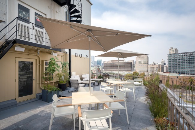 会場となるホテル“THE BOLY OSAKA”のRooftop Terrace。