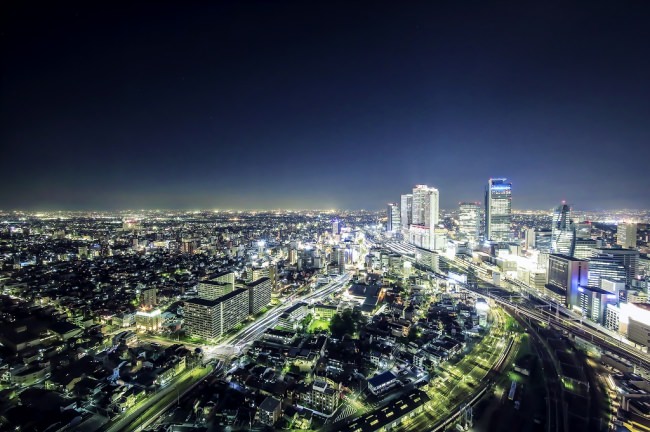 名古屋の摩天楼を一望できる空間