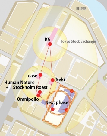日本橋兜町の再活性化イメージマップ