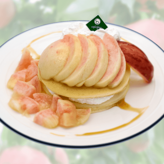 桃のベーシックパンケーキ