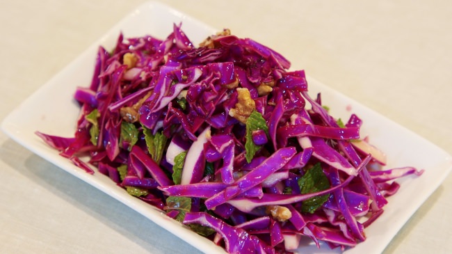 紫キャベツとミントのサラダ