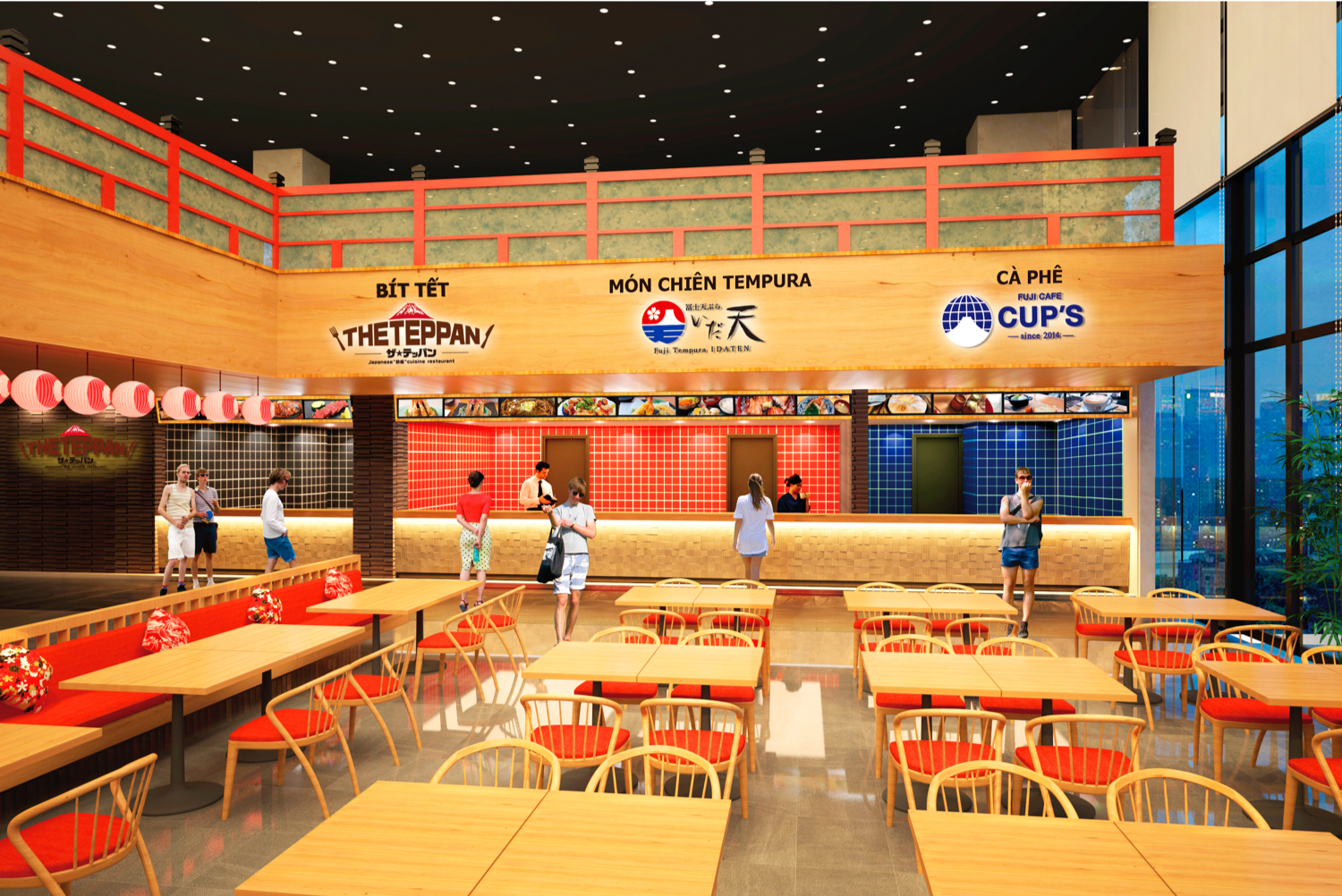 2020年11月ベトナム初の温泉＆アクアドーム施設
DaNang三日月スパリゾート内に
冨士天ぷら いだ天、The Teppan、FUJI CAFE CUP’Sの
3店舗が同時新オープン！