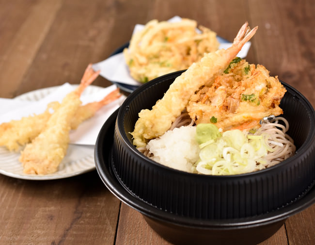 冷し海老＆ミニかき揚げ天そば・うどん（お持ち帰り限定メニュー）