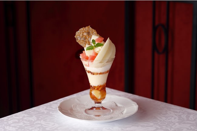 「山形県東根市 岡田果樹園産 ラ・フランスのメープルパフェ」