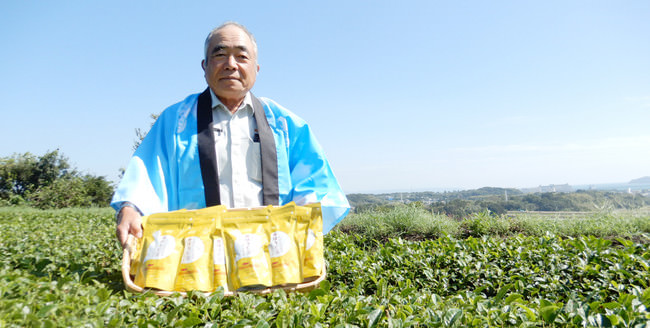 （写真：志布志市茶業振興会 吉野会長）