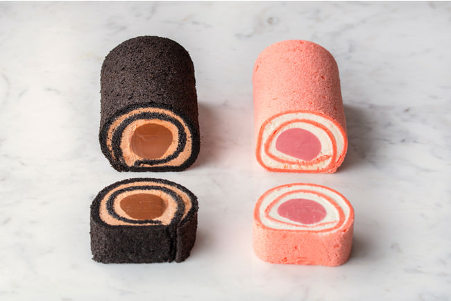 ３．生チョコレートロールケーキ　2種／チョコレート・イチゴ　各1,370円