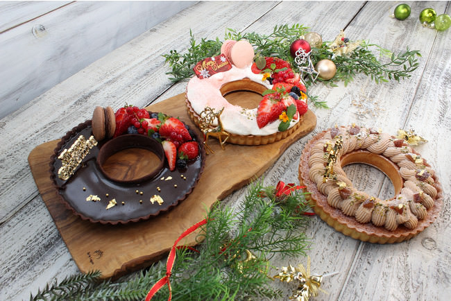 クリスマスリースタルト 2400円(税別）