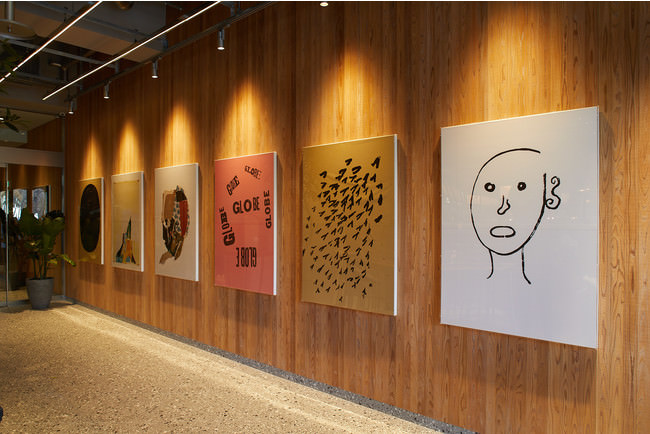 アーティスト立花文穂氏のアートワーク　広島の７つの川にちなんで7つのシリーズ作品『立つ』『天満』『感光』『母型』『球体』『傘下』『書体』