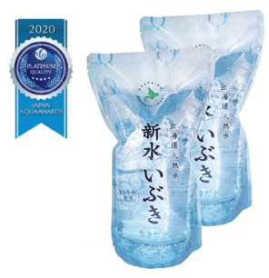 ①「北海道天然水　新水いぶき」北海道良水株式会社