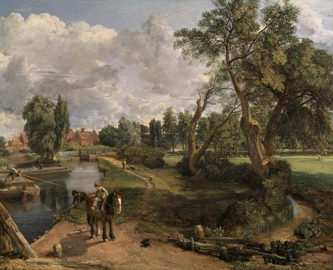 ジョン・コンスタブル《フラットフォードの製粉所（航行可能な川の情景）》1816 -17 年、油彩／カンヴァス、テート美術館蔵 ©Tate