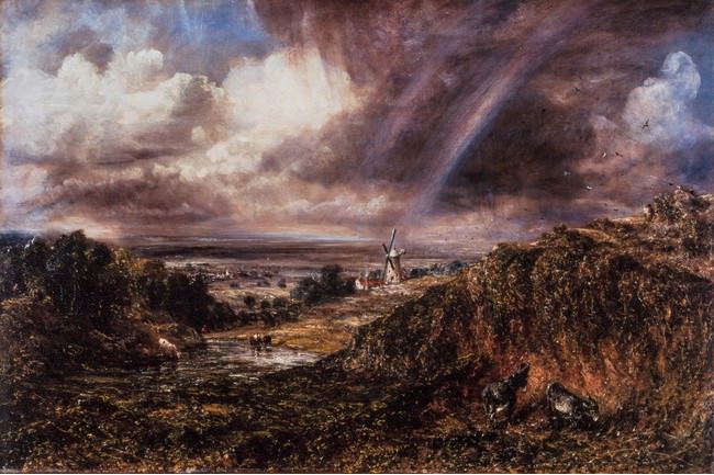 ジョン・コンスタブル《虹が立つハムステッド・ヒース》 1836 年、油彩／カンヴァス、テート美術館蔵 ©Tate