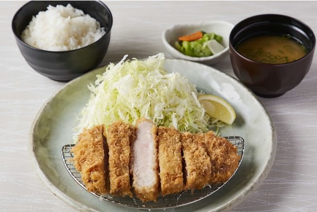 【定食】リブロースかつ定食220g＜ご飯・味噌汁・香の物付＞　1500円