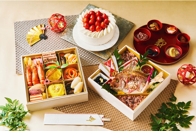 立派な祝い鯛がお食い初めのお祝いを演出